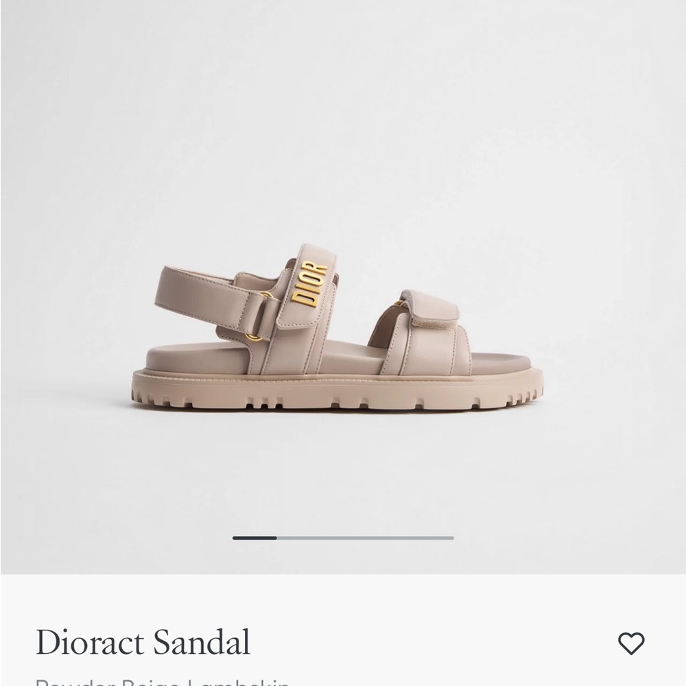 Dior Cream Sandals - Picture 2 of 2